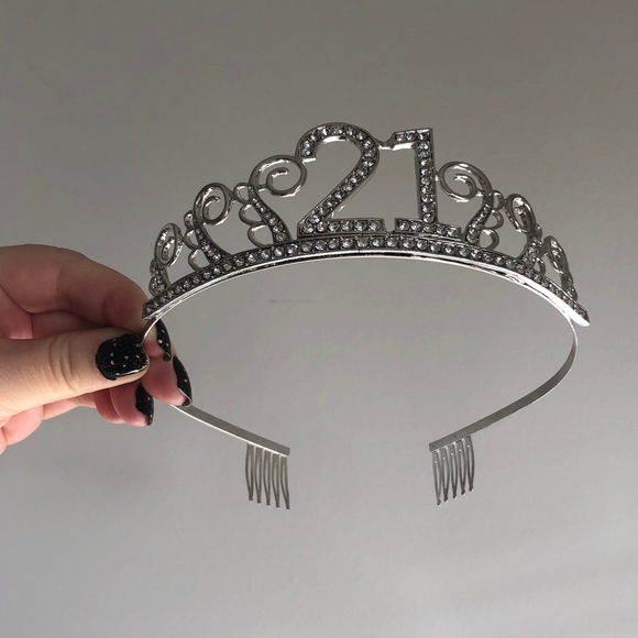 Sparkly 21st Birthday Celebratory Tiara - Picture 2 of 3
